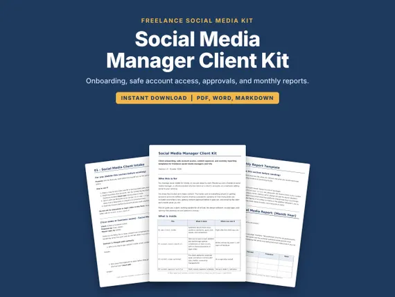 Cover artwork for the Social Media Manager Client Kit